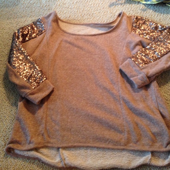 Rose gold sweater