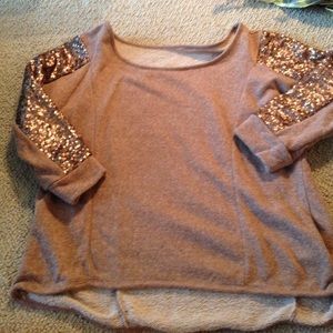 Rose gold sweater
