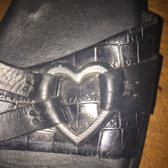 Brighton sandals with heart heels silver hearts - Picture 2 of 4