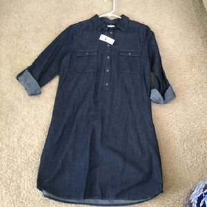 NWT LOFT Chambray Dress