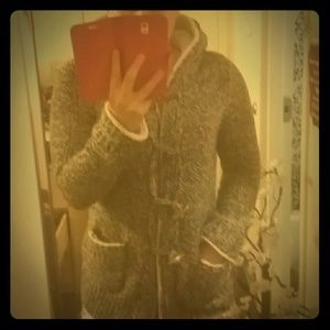 Zara warm wool hoodie/sweater