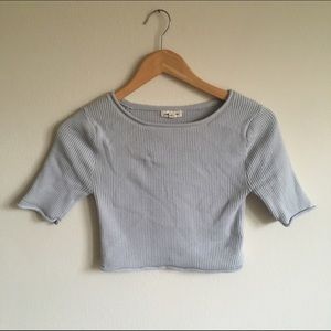 Urban Outfitters Blue Crop Top