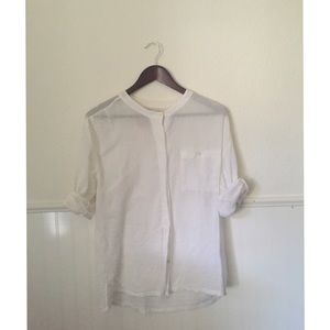 Anthropologie gauze blouse size M
