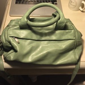 Super cute sea foam green pleather Zara bag