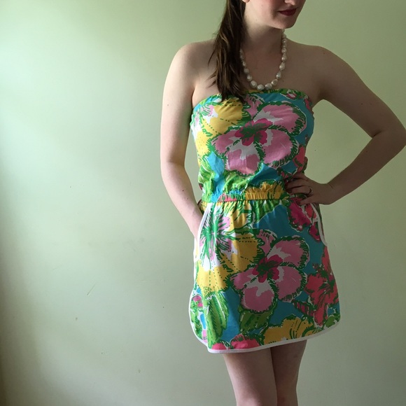 Lilly Pulitzer Shorely Blue Romper