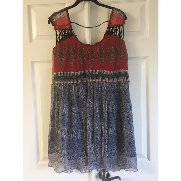 NEVER WORN • FREE PEOPLE • flaming hearts