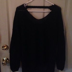 Jennifer Lopes black/silver gilded sweater