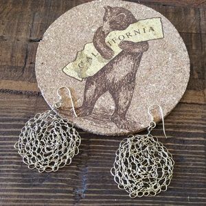 Anthropologie Jewelry - Chaotic Swirly Knot Space Circle Wire Wrap Earring Anthropologie Jewelry - Chaotic Swirly Knot Space Circle Wire Wrap Earring