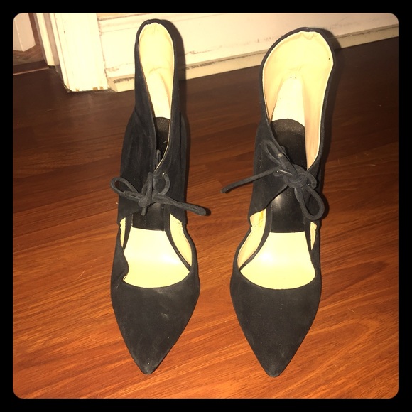 Zara suede black pumps