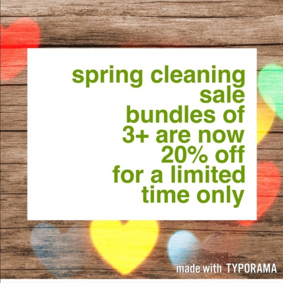 TODAY ONLY !!!! 20% OFF BUNDLES OF 3 or more !!!