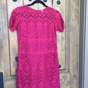 Red lace Free People dress