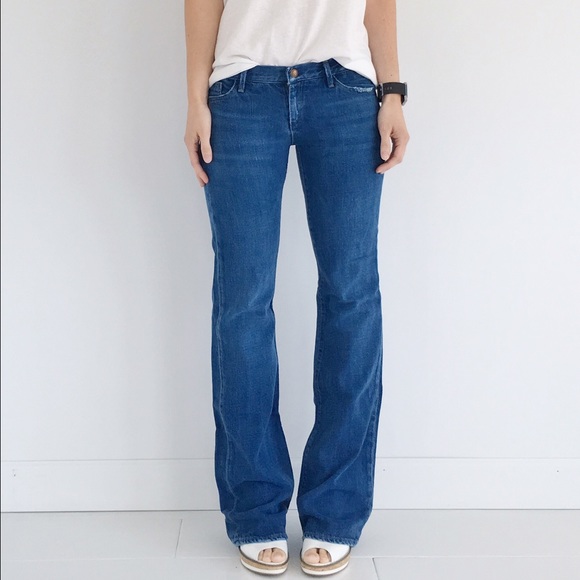 Goldsign Vintage Blue Flare Jeans Wide Leg