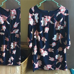 🌺 Old Navy - Navy & Coral Dress - XS 🌺