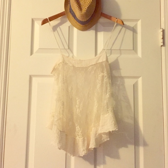 Free people EUC lace top Sz medium