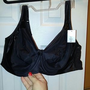 **Sale** Black Satin Bra - 46C - NWT