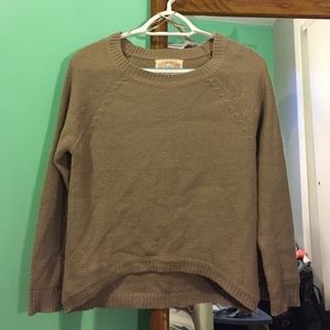 Cozy Ambiance Taupe knit sweater