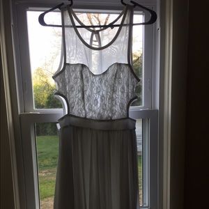 Lace Semi Sheer Maxi Dress