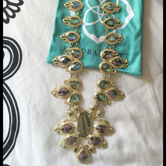 Kendra Scott Tedi Necklace in Abalone Gypsy