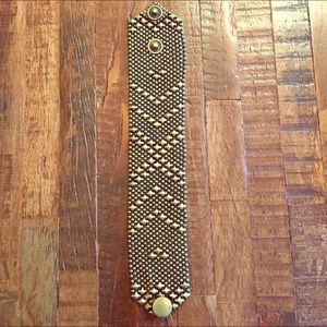 Mesh bronze bracelet