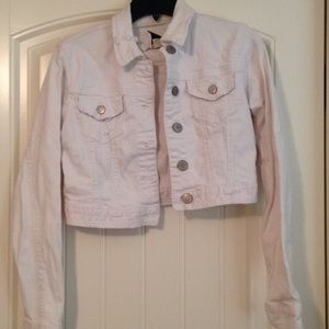 White jean jacket NWOT