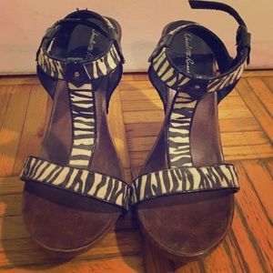 Charlotte Russe zebra print high heels