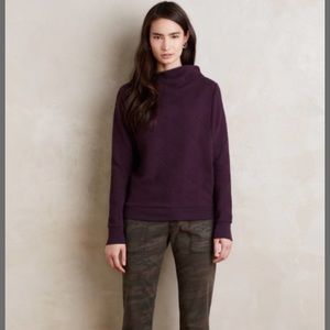 Anthropologie Jura Funnelneck Pullover in Purple