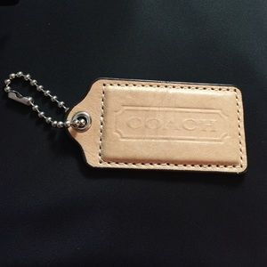 Large Coach key tag
