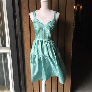 Shiny Light Blue BCBG Dress