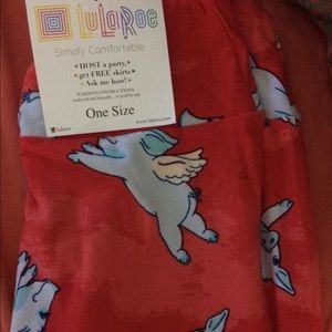 BNWT LulaRoe OS leggings flying pigs