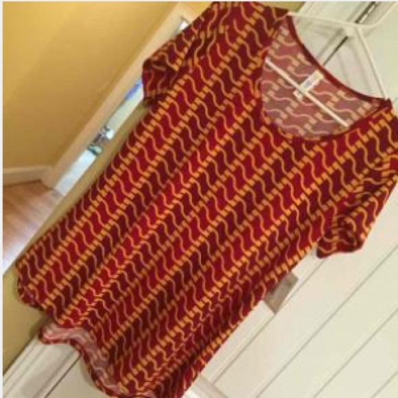 Lularoe classic tee XS Orange red t top new