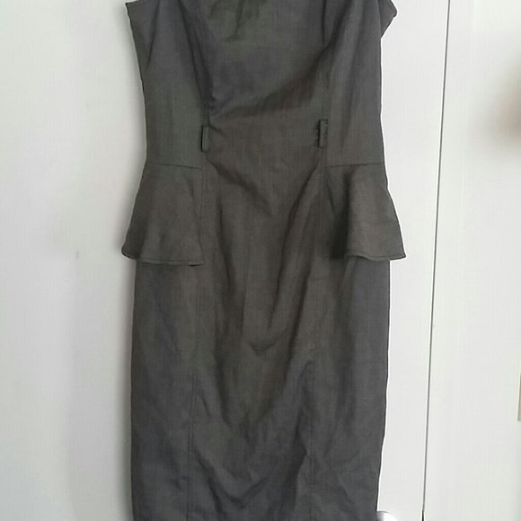 SOLD Sexy professional peplum knee length dress - Picture 2 of 3