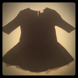Torn by Ronny Kobo black peplum top