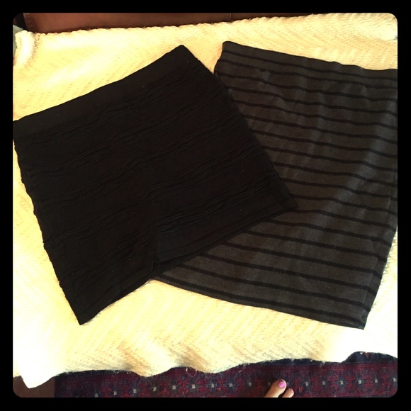 F21 bandage style skirts