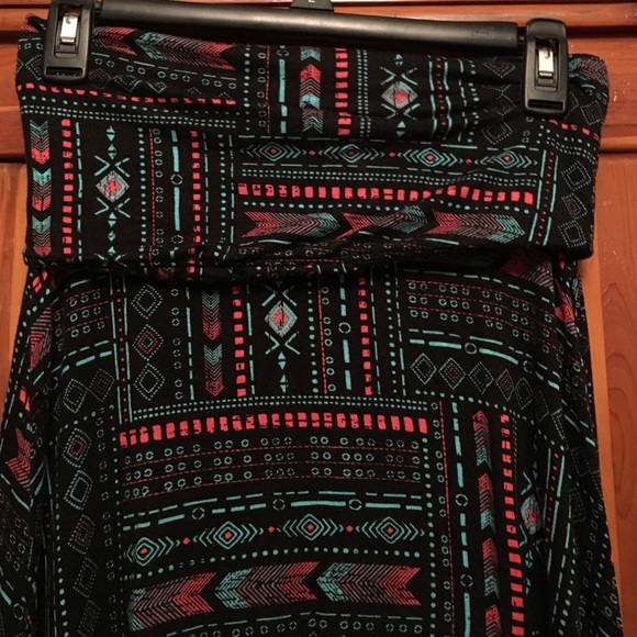 Tribal Print Maxi Skirt