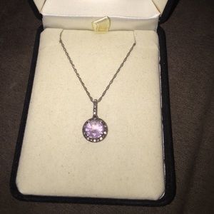 February birthstone necklace