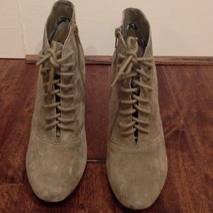 Seychelles lace up suade booties