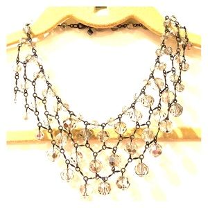 Banana republic crystal necklace