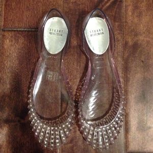 Stuart Weitzman jelly flats