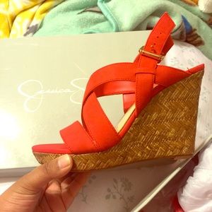 Jessica Simpson wedge heels