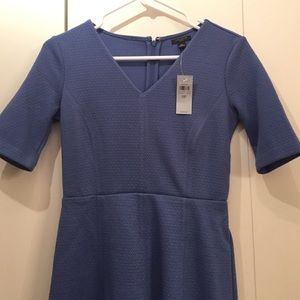 Ann Taylor Petite Textured Knit Flare Dress