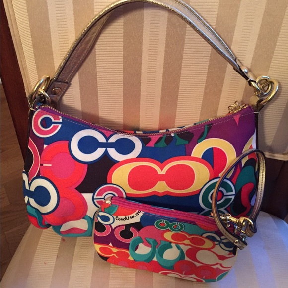 🌺🎀 SOLD!!! Bundle Multicolored Coach Purse🌺🎀 - Picture 2 of 4