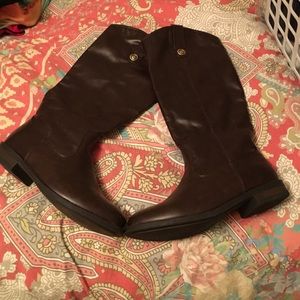 Dark Brown Knee High Boots