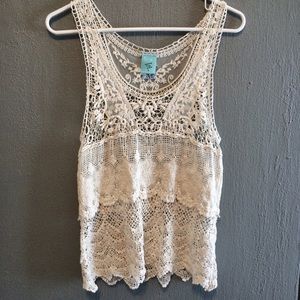 Lace tank top