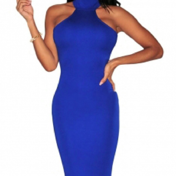 Dress available in  blue and white - Picture 1 of 3