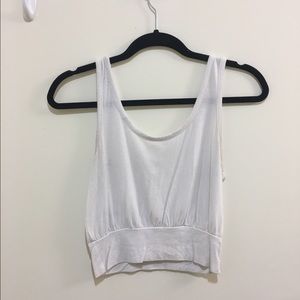 White crop top