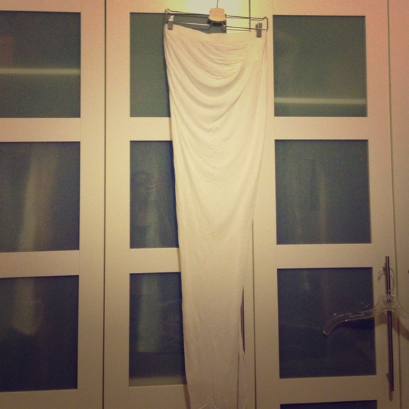 Helmut Lang jersey skirt
