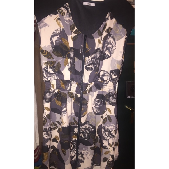 Bar iii Cap Sleeve Dress with Zipper Front