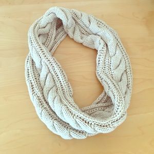 Cream infinity scarf