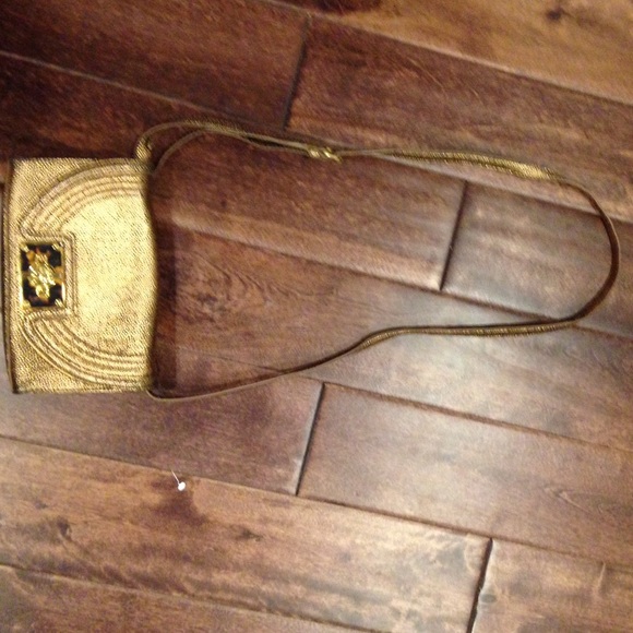 Gold Tory Burch small cross body