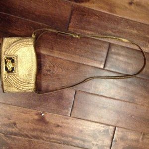 Gold Tory Burch small cross body